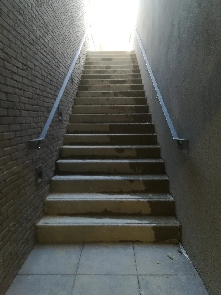 Escalier sans plateforme
